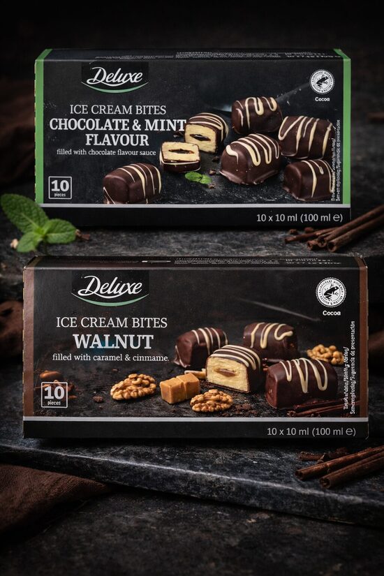 10x10ml Jäätisetükid pähklitega karamelli ja kaneeliga 